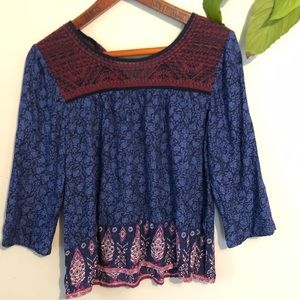 Lucky Brand Flowy Boho Tunic Size XS NWT